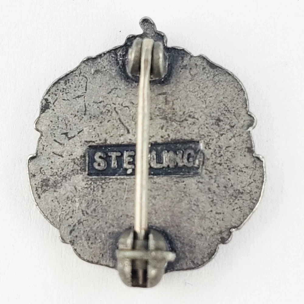 Vintage Sterling JCL National Junior Classical League NY University Lapel Pin